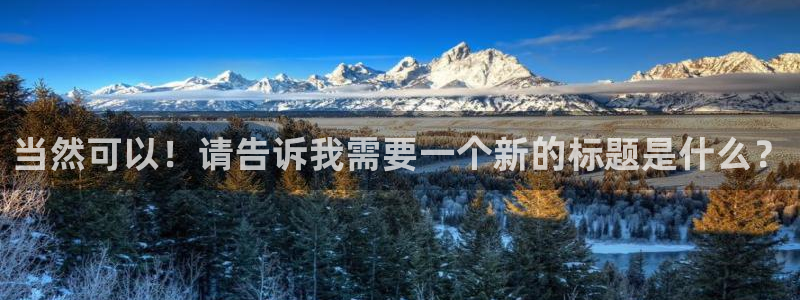 意昂5平台开户：当然可以！请告诉我需要一个新的标题是什么？